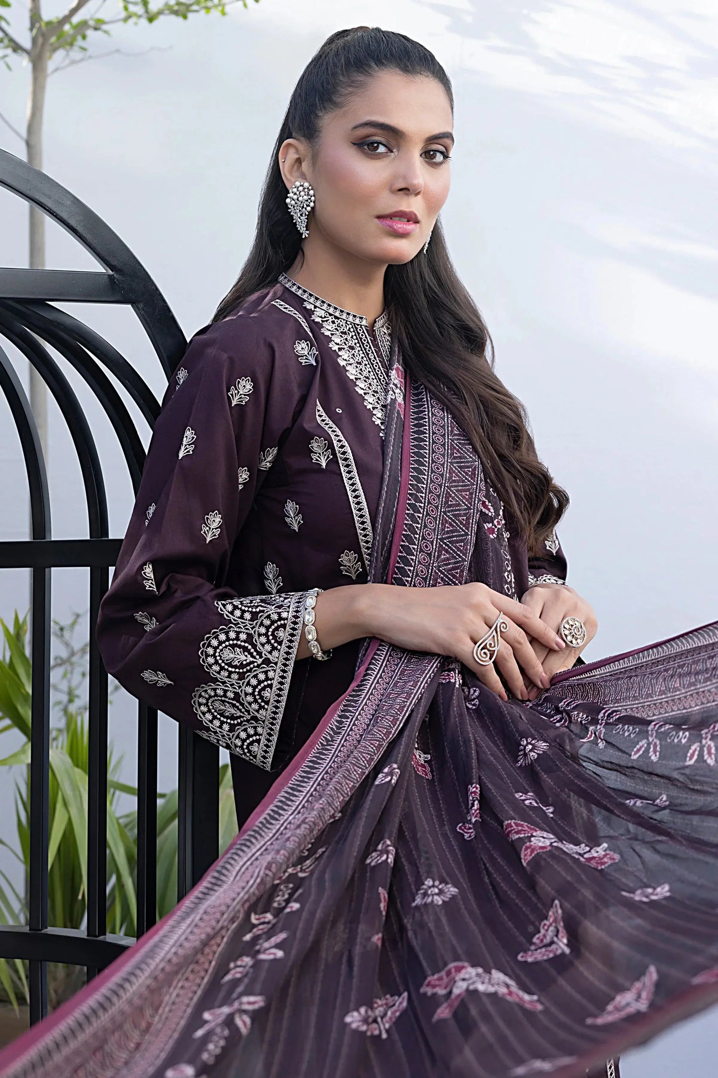 LSM | Spring Embroidered | 0013 - Pakistani Designer Dress - by LSM | Type: Luxury - 100% Original at Saira Sultan