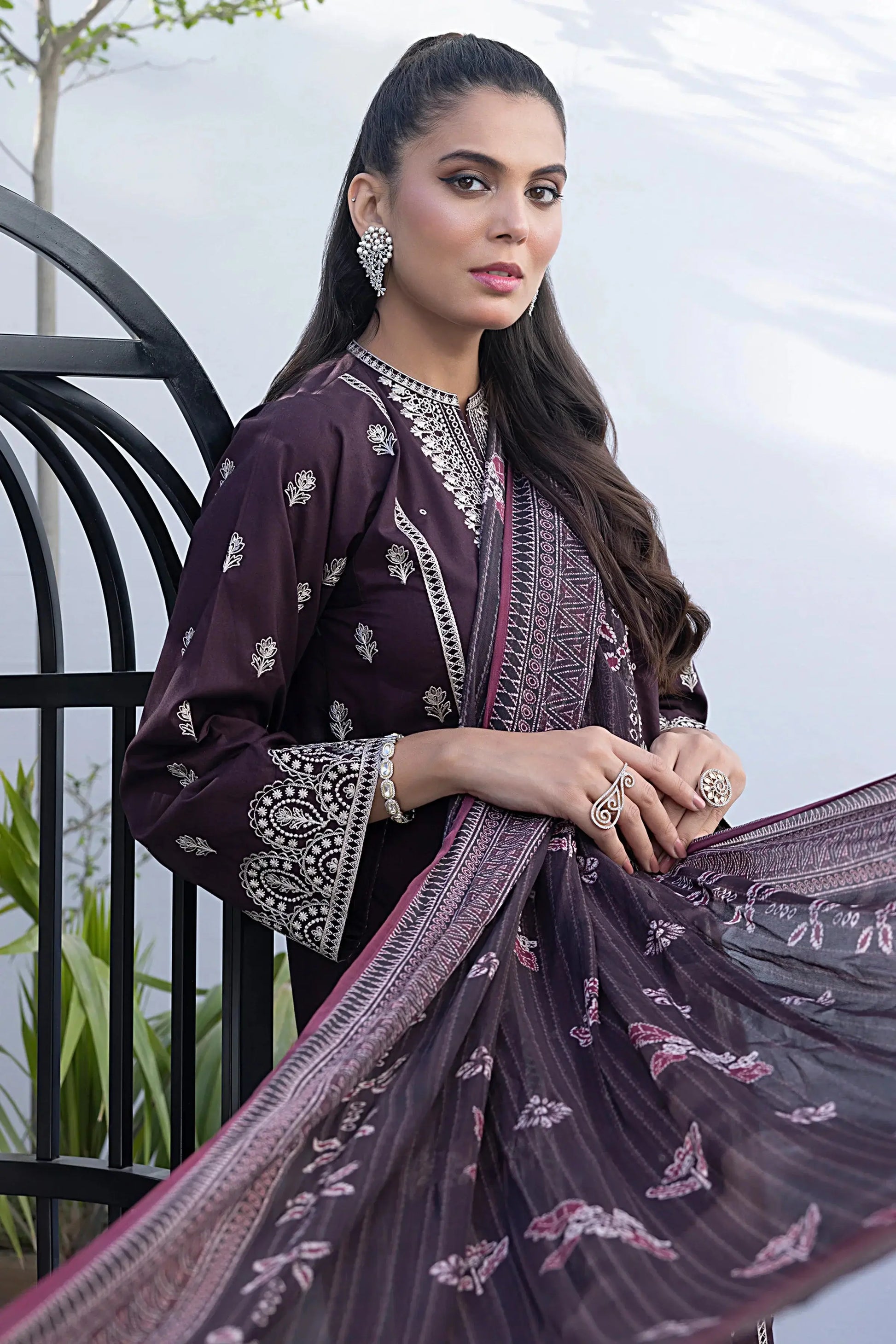 LSM | Spring Embroidered | 0013 - Pakistani Designer Dress - by LSM | Type: Luxury - 100% Original at Saira Sultan