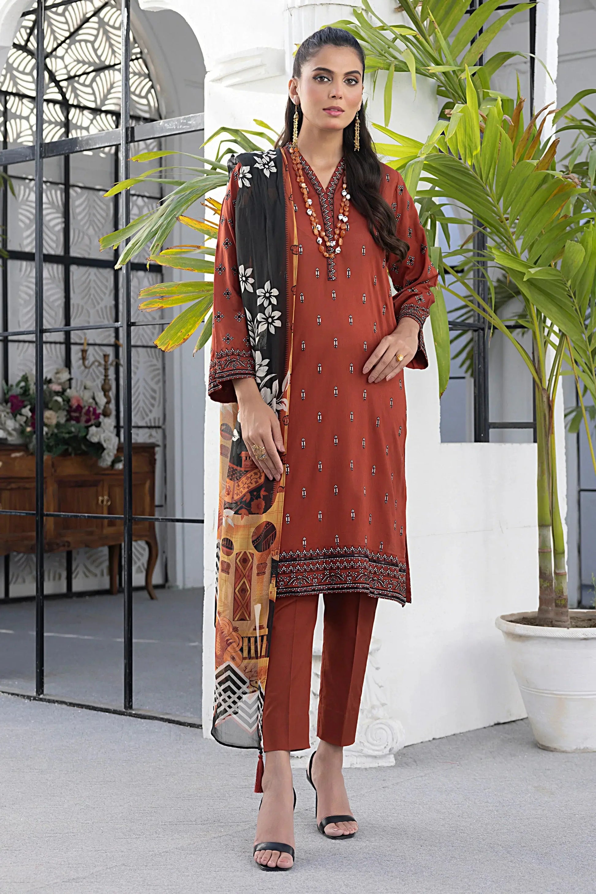 LSM | Spring Embroidered | 0179 - Pakistani Designer Dress - by LSM | Type: Luxury - 100% Original at Saira Sultan