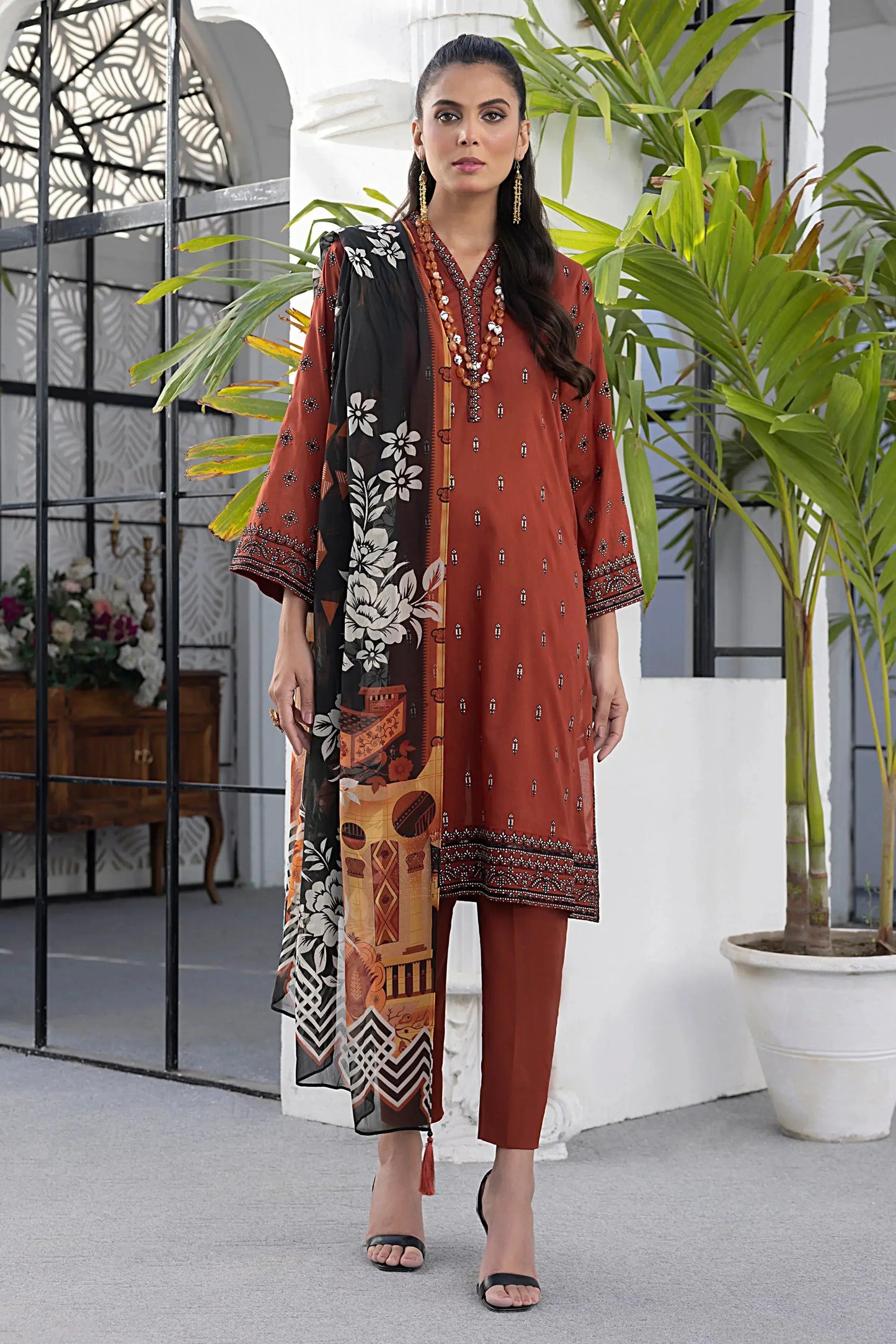 LSM | Spring Embroidered | 0179 - Pakistani Designer Dress - by LSM | Type: Luxury - 100% Original at Saira Sultan