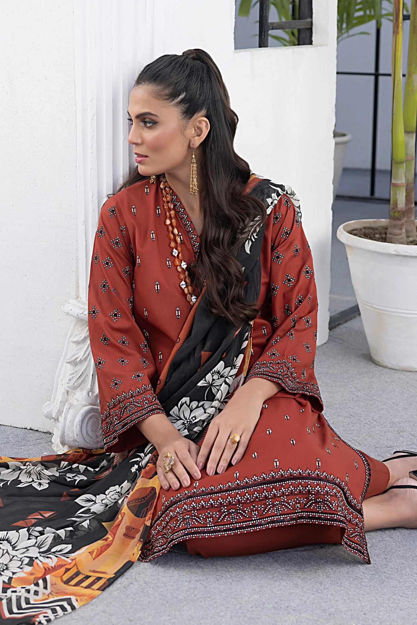LSM | Spring Embroidered | 0179 - Pakistani Designer Dress - by LSM | Type: Luxury - 100% Original at Saira Sultan