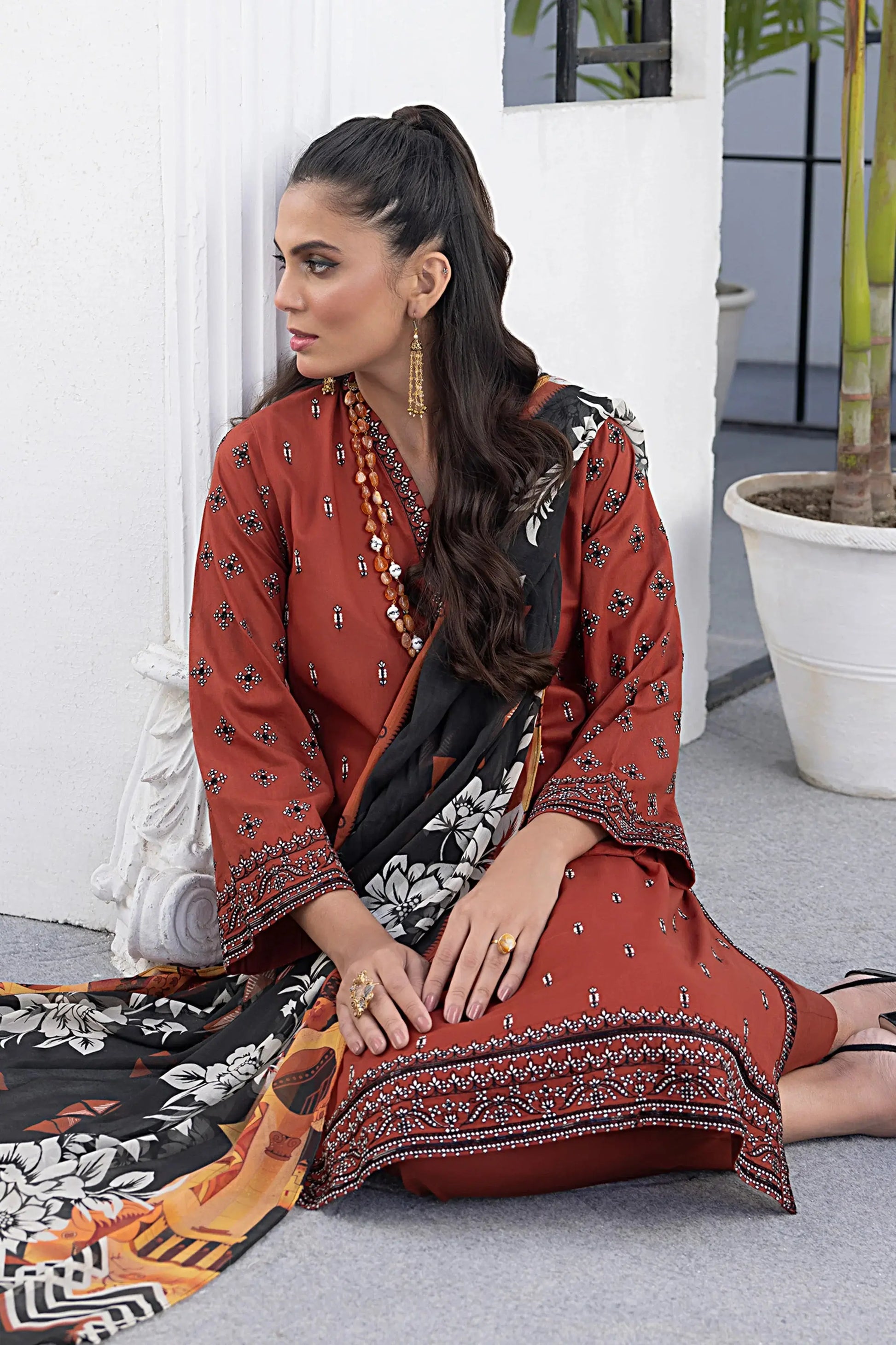 LSM | Spring Embroidered | 0179 - Pakistani Designer Dress - by LSM | Type: Luxury - 100% Original at Saira Sultan
