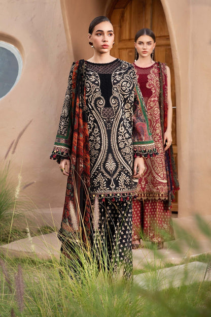 Maria B | M Prints 25 | MPT-2512-B M Black Lawn