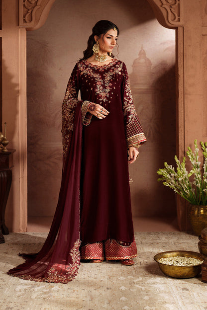 Iznik | Velvet 25 | IV-55 Embroidered Velvet by Iznik - Designer Dress - Type : Ladies Clothes - Available at Saira Sultan - 100% Original 