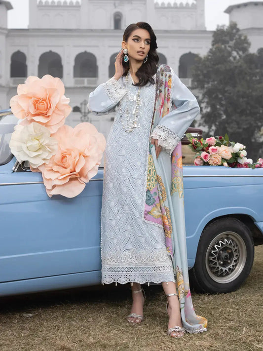 Faiza Faisal | Maya Luxury Lawn | Anja - Pakistani Designer Dress - by Faiza Faisal | Type: Luxury - 100% Original at Saira Sultan
