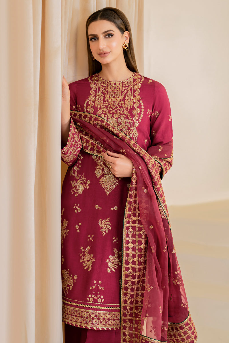 Jazmin | Formals Collection | Raw Silk UR-7022 - Pakistani Designer Dress - by Jazmin | Type: Formal - 100% Original at Saira Sultan