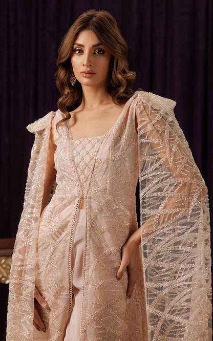 Threads and Motifs | Formal Dresses 25 | Net Embroidered Jacket with Embroidered Tube & Trouser