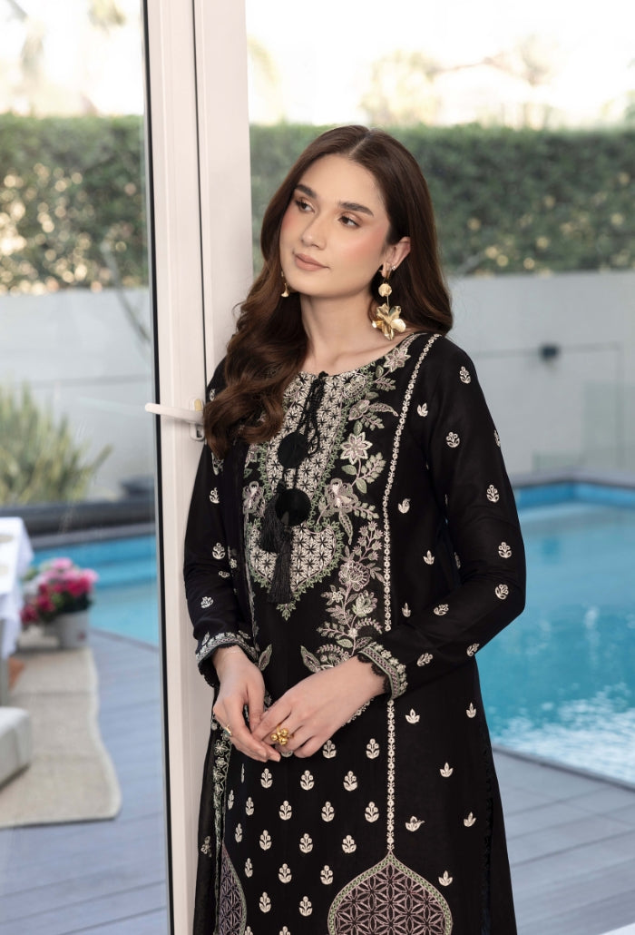 Humdum | Dilkash 25 | Dilkash - D08 M Black Lawn