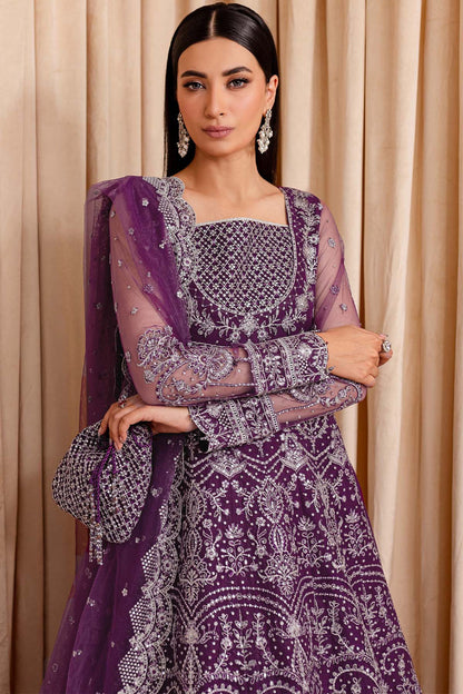 Farasha | Lumiere Formals | Plum Passion - Pakistani Designer Dress - by Farasha | Type: Bridal - 100% Original at Saira Sultan