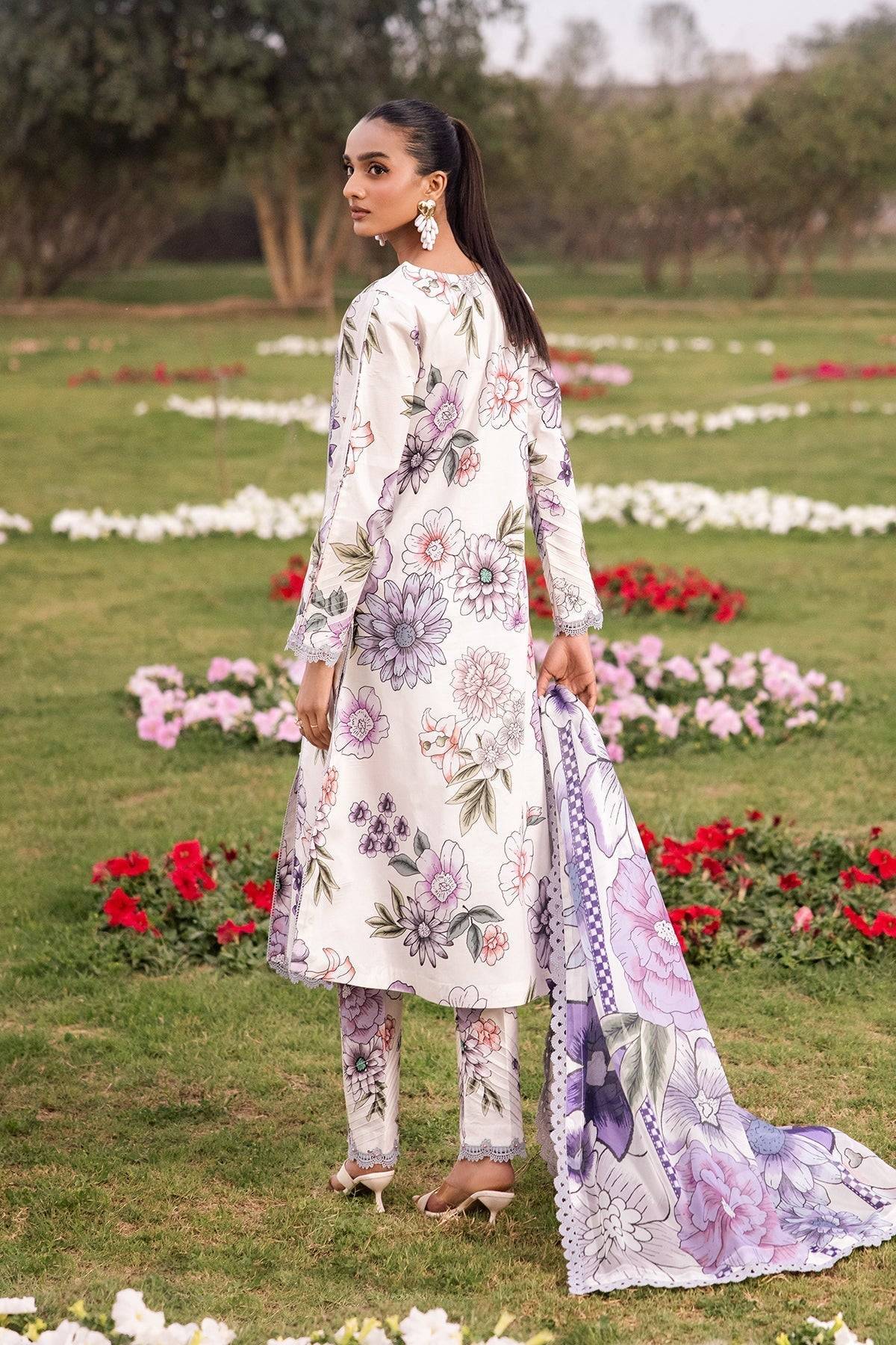 Alizeh | Sheen Lawn Prints 24 | TUBEROSE - Pakistani Designer Dress - by Alizeh | Type: Casuals - 100% Original at Saira Sultan