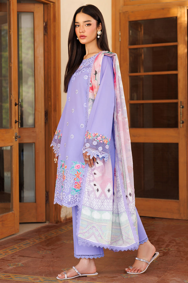 Farasha | Summer Weaves Embroidered Lawn | Lavender Dew XL Lavender Lawn