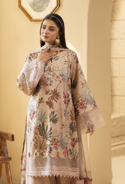 Humdum | Senora Lawn 25 | Senora - D07 M Taupe Lawn