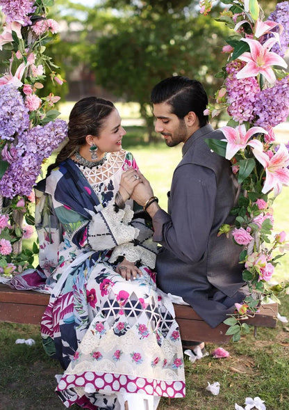 Elaf Premium | Prints Chikankari 24 | 01A LOVELIGHT - Pakistani Designer Dress - by Elaf Premium | Type: Luxury - 100% Original at Saira Sultan