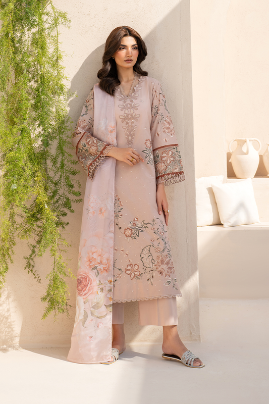 Iznik | Festive Lawn 25 | EFL-02 XS Beige Lawn
