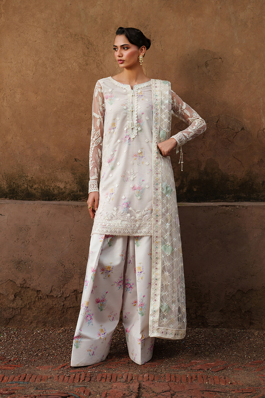 Iznik | Festive Formal | UE-534 Embroidered Net - Pakistani Designer Dress - by Iznik - Type : Ladies Clothes - 100% Original at Saira Sultan