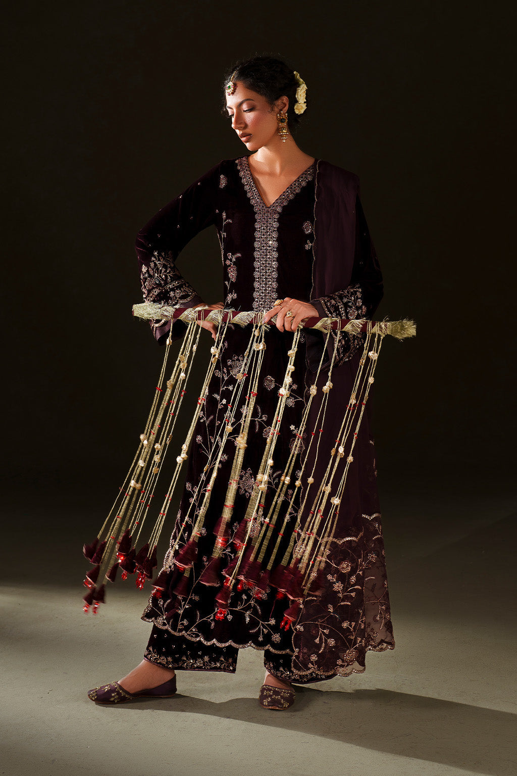 Iznik | Velvet 25 | IV-70 Embroidered Velvet by Iznik - Designer Dress - Type : Ladies Clothes - Available at Saira Sultan - 100% Original 