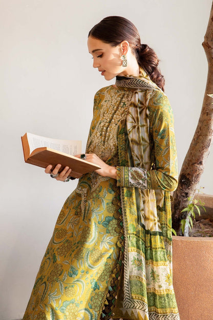 Maria B | M Prints 25 | MPT-2513-B M Mustard Lawn
