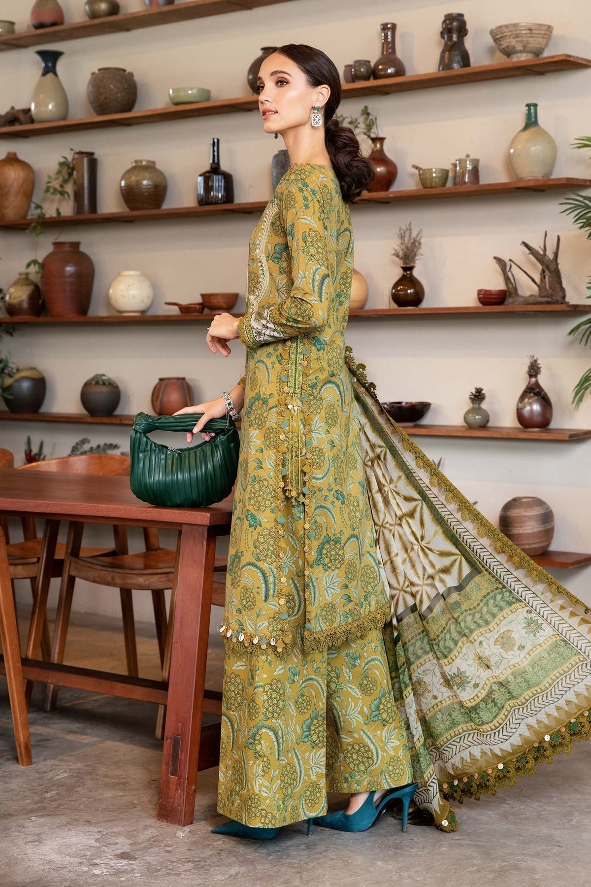 Maria B | M Prints 25 | MPT-2513-B S Mustard Lawn