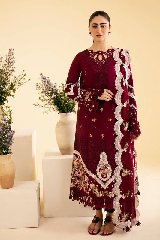 Qalamkar | Qlinekari Luxury Lawn | SQ-11 ZENAL - Pakistani Designer Dress - by Qalamkar | Type: Luxury - 100% Original at Saira Sultan