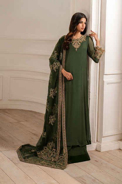 Iznik I Festive Formal I UE-416 Embroidered Chiffon - Pakistani Designer Dress - by Iznik - Type : Ladies Clothes - 100% Original at Saira Sultan