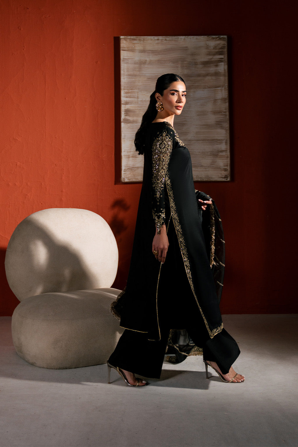 Neeshay | Raw Silk | RTW-RS-03 - Pakistani Designer Dress - by Neeshay - Type : Ladies Clothes - 100% Original at Saira Sultan