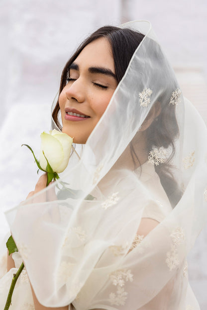 Erum Khan | Ramadan Edition | Layali M Beige Cotton Karandi