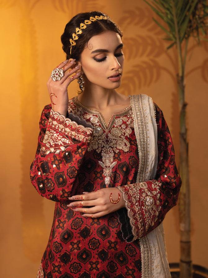 Faiza Faisal | Signature Pret Eid Edit |Carina - Pakistani Designer Dress - by Faiza Faisal | Type: Luxury - 100% Original at Saira Sultan