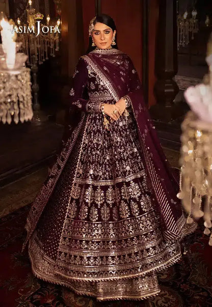Asim Jofa | Makhmal Wedding Velvet 23 | AJMM-11 - Pakistani Designer Dress - by Asim Jofa | Type: Bridal - 100% Original at Saira Sultan