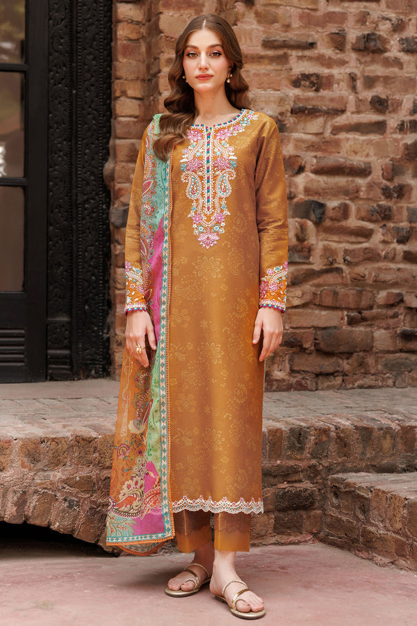 Farasha | Printed Essentials | Malisa XS Burnt Orange Lawn