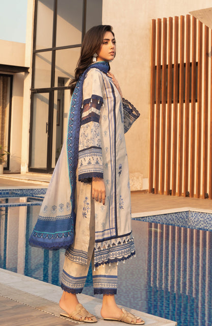 Alzohaib | Premium Prints 25 | AZP-25-14 S Off White Digital Printed