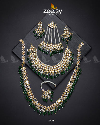 Enigmatic Bridal Set Green