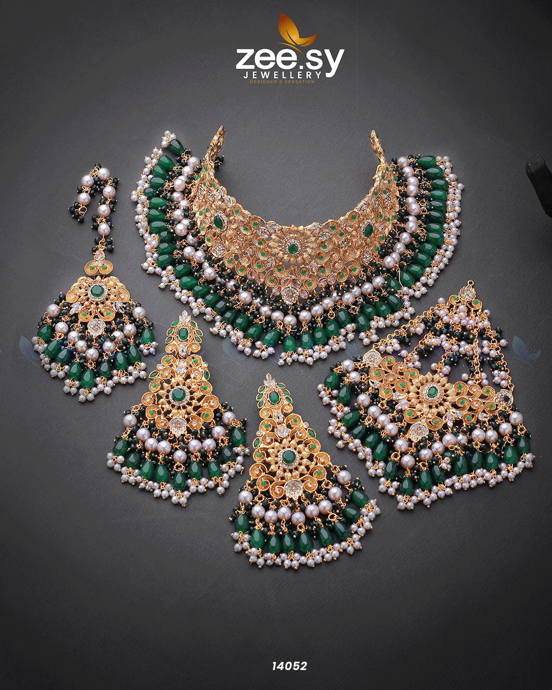 Luminescent Bridal Set Green