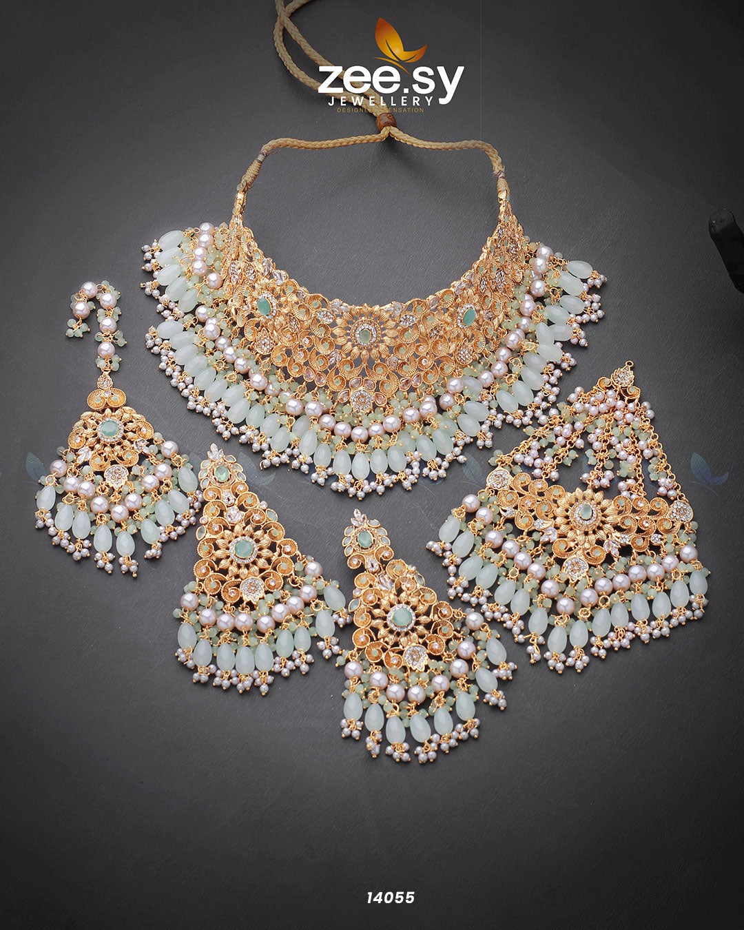 Luminescent Bridal Set Mint green