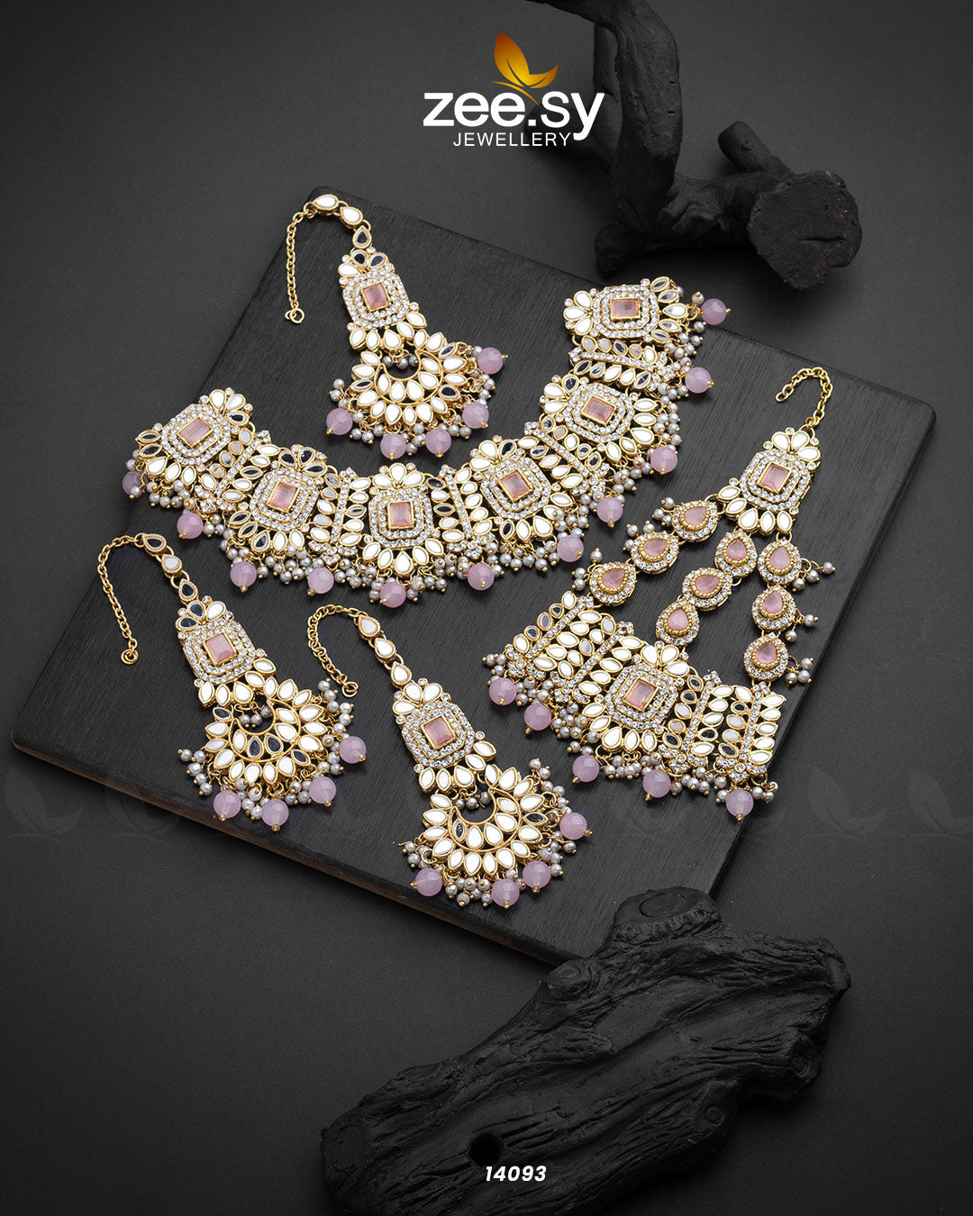 Maryam Bridal Set Mint Pink