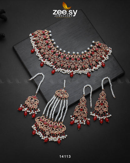 Mahira Bridal Set Red