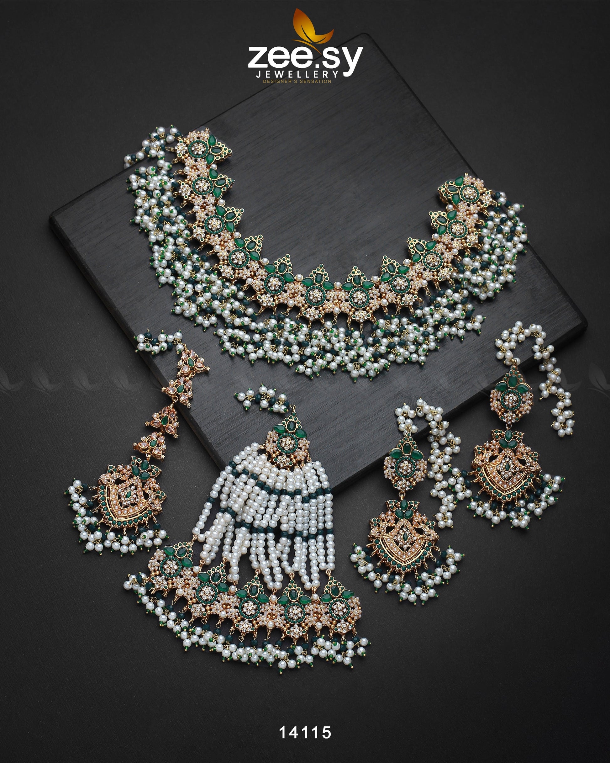 Aurum Bridal Set Green