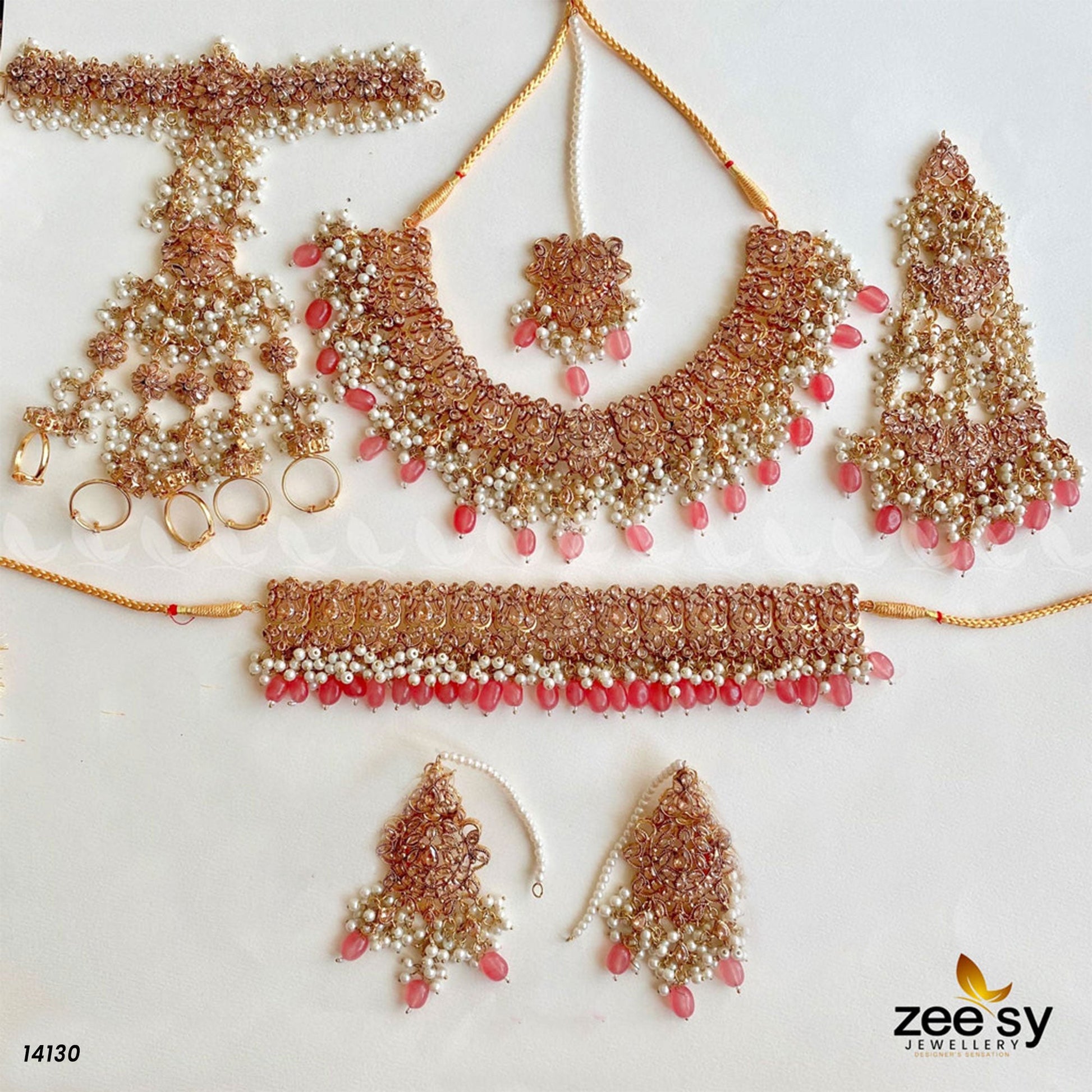 Aria Bridal Set Pink