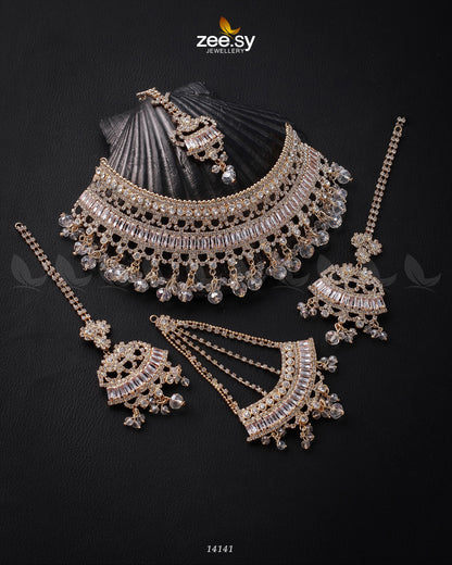 Starlit Bridal Set Golden White