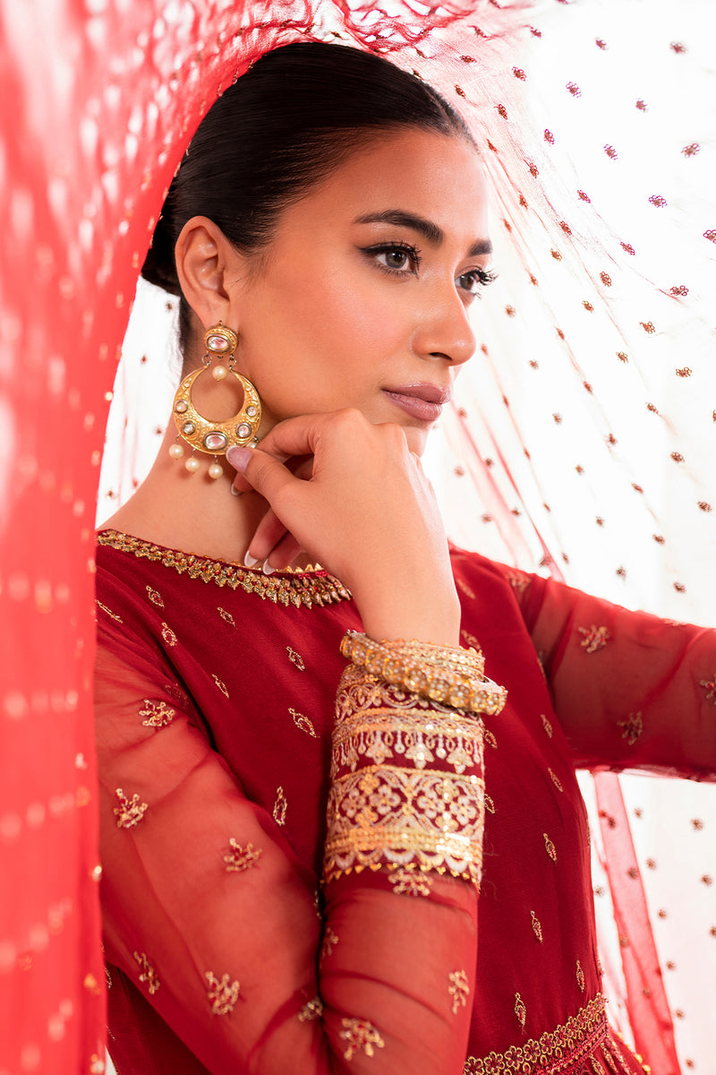 Baroque | Formal Collection | CHIFFON UF-688 M Red Chiffon