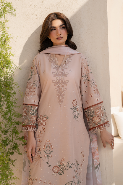 Iznik | Festive Lawn 25 | EFL-02 M Beige Lawn