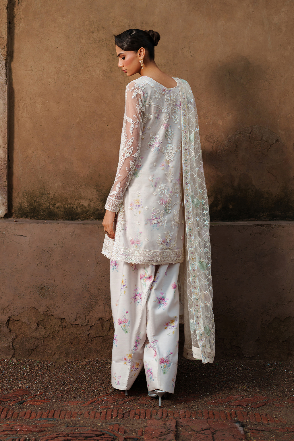 Iznik | Festive Formal | UE-534 Embroidered Net - Pakistani Designer Dress - by Iznik - Type : Ladies Clothes - 100% Original at Saira Sultan