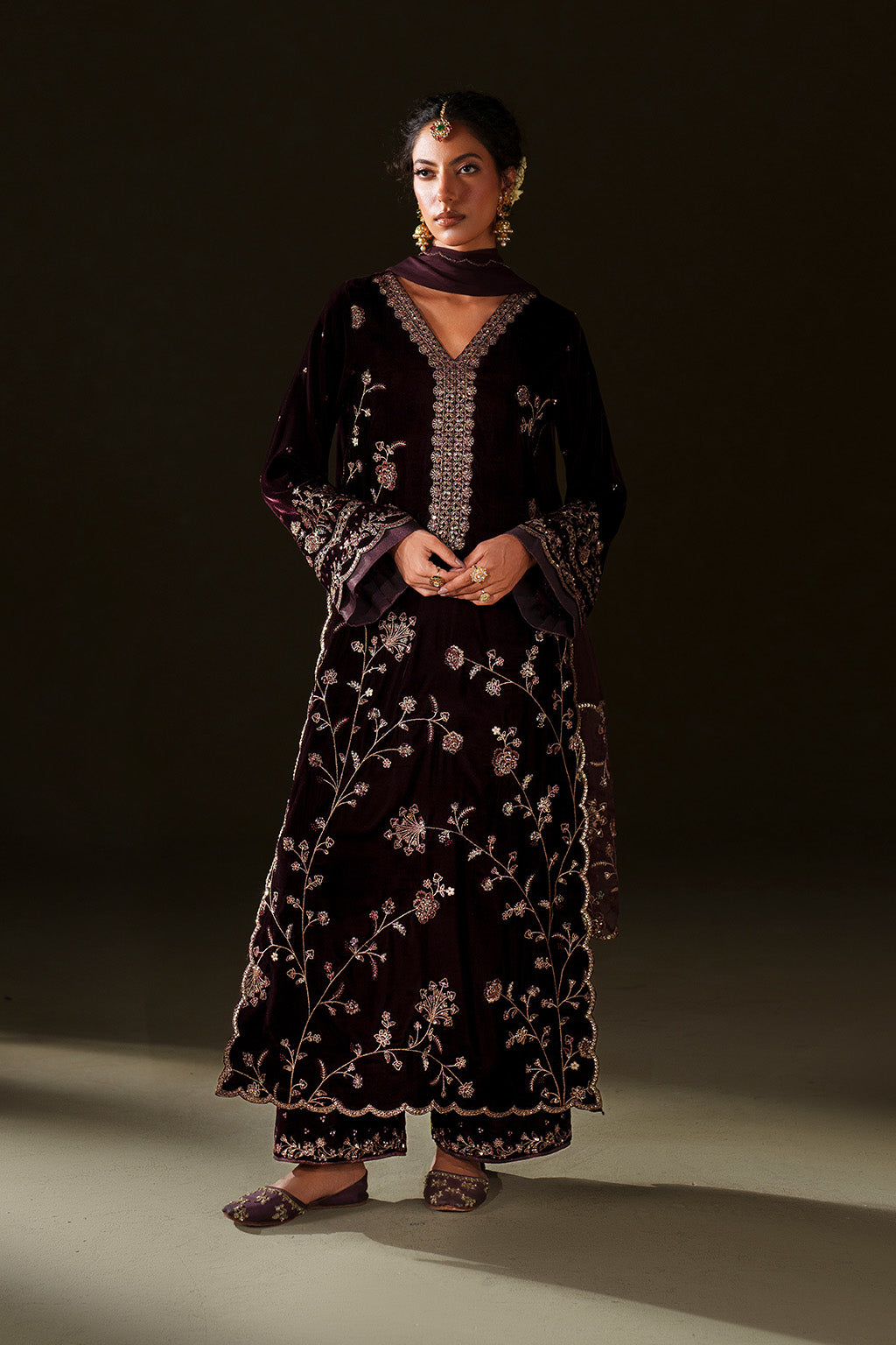 Iznik | Velvet 25 | IV-70 Embroidered Velvet by Iznik - Designer Dress - Type : Ladies Clothes - Available at Saira Sultan - 100% Original 