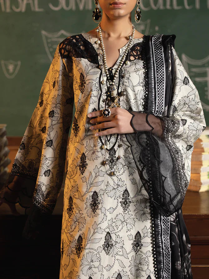 Faiza Faisal | Maya Luxury Lawn | Deniz - Pakistani Designer Dress - by Faiza Faisal | Type: Luxury - 100% Original at Saira Sultan