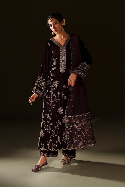 Iznik | Velvet 25 | IV-70 Embroidered Velvet by Iznik - Designer Dress - Type : Ladies Clothes - Available at Saira Sultan - 100% Original 
