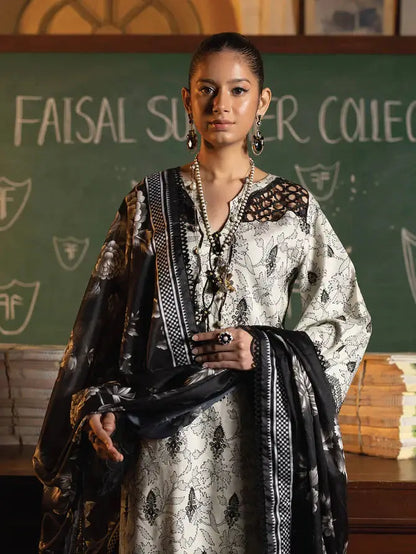 Faiza Faisal | Maya Luxury Lawn | Deniz - Pakistani Designer Dress - by Faiza Faisal | Type: Luxury - 100% Original at Saira Sultan