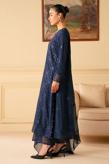 Cross Stitch | Luxe Atelier 25 | INDIGO BLUE XL Navy Blue Chiffon