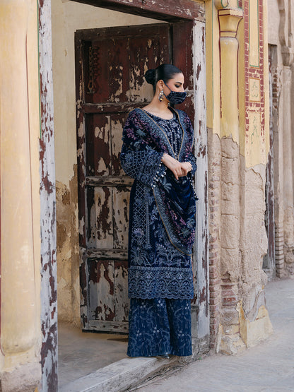 Flossie | Siara Velvet Formals | V-106 - A Custom Size Teal Blue Velvet