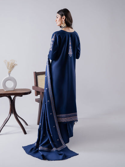 Faiza Faisal | Winter Edit 2024 | NAILA S Navy Blue Karandi