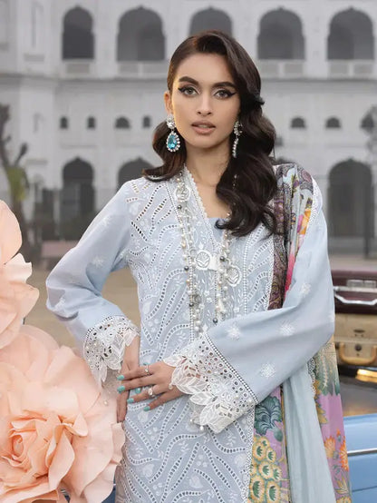 Faiza Faisal | Maya Luxury Lawn | Anja - Pakistani Designer Dress - by Faiza Faisal | Type: Luxury - 100% Original at Saira Sultan