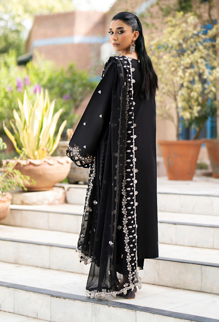 Humdum | Selin Lawn 25 | Selin - D05 S Black Lawn